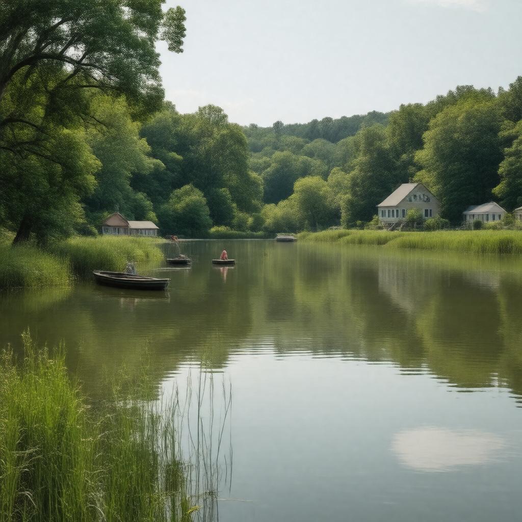 AI-created image of Dudley Pond