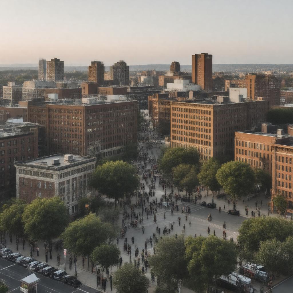 AI-created image of Dudley Square