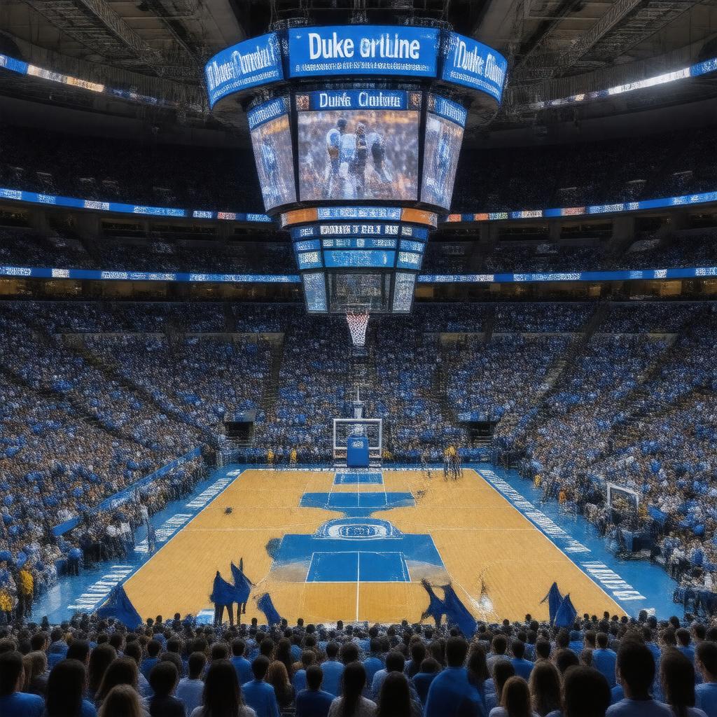 AI-created image of Duke–North Carolina rivalry