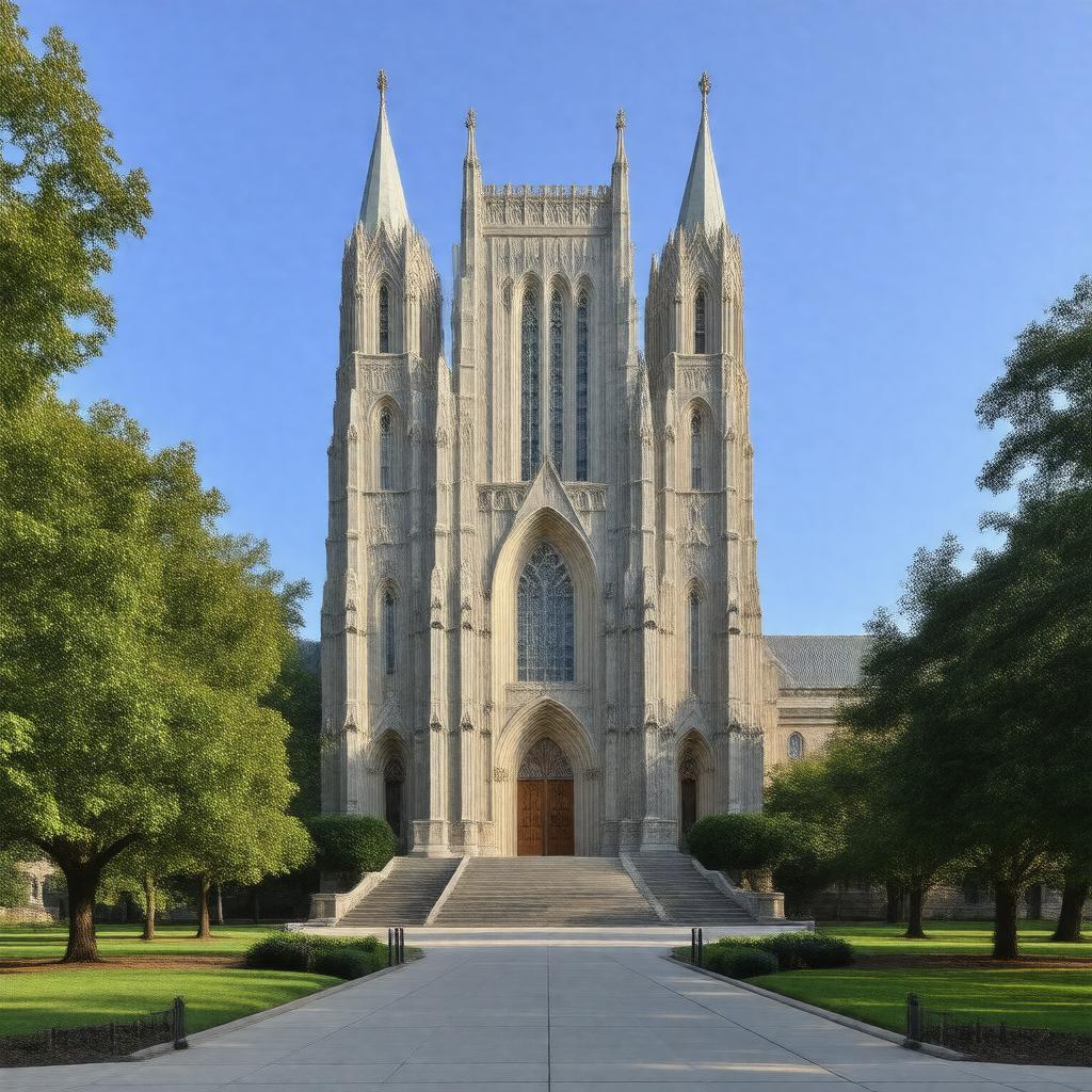 Click to view larger image AI-created image of Duke Chapel