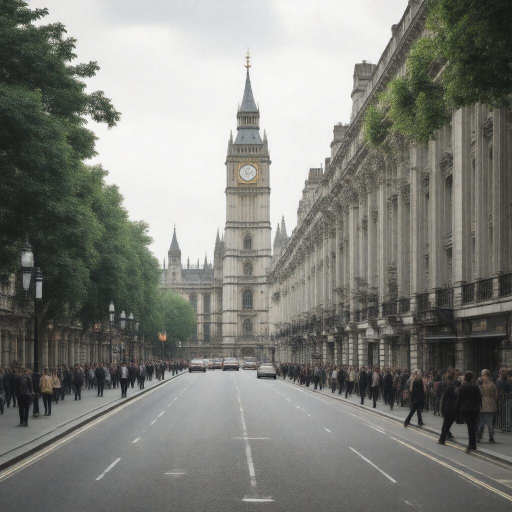 AI-created image of Duke Street, Westminster