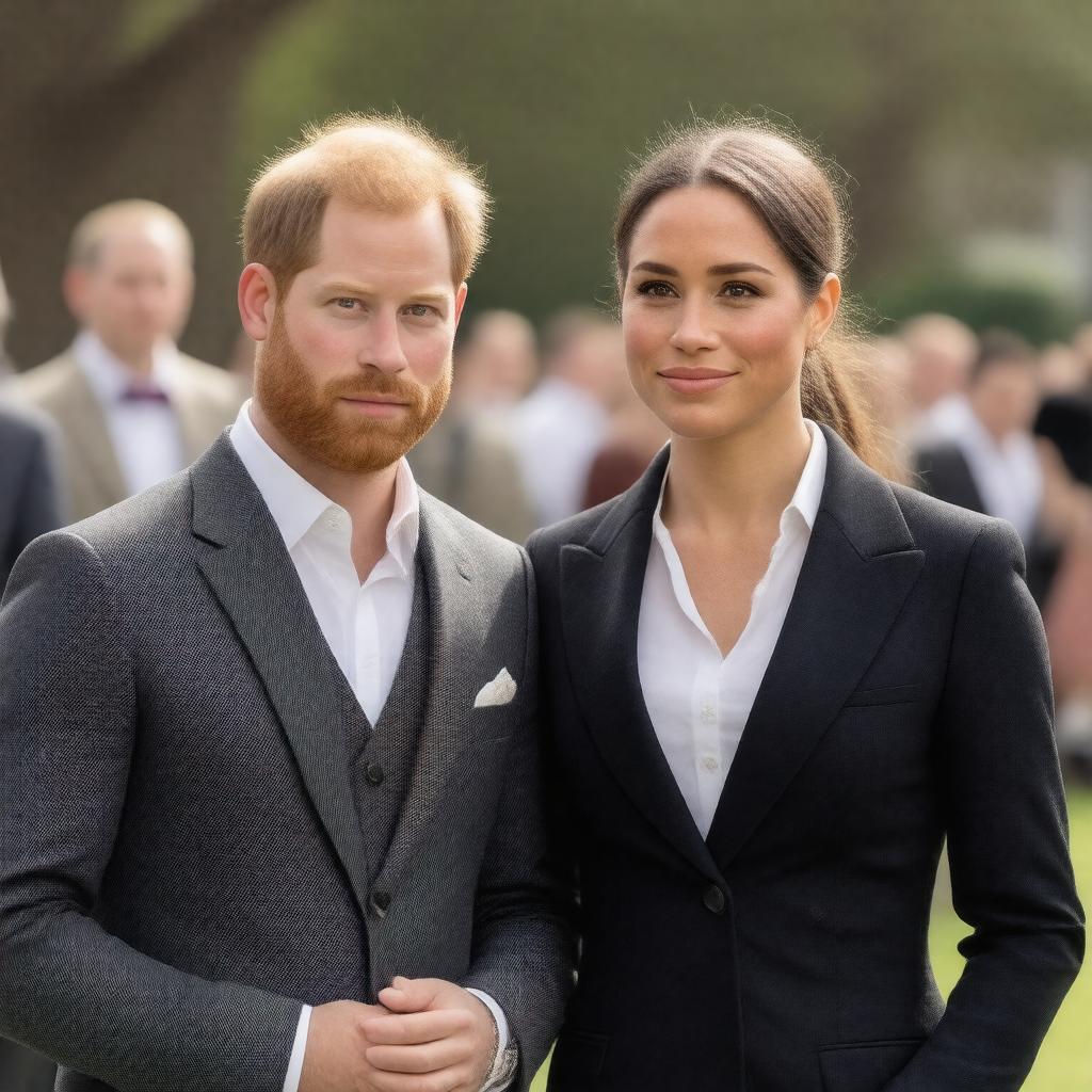 AI-created image of Duke and Duchess of Sussex