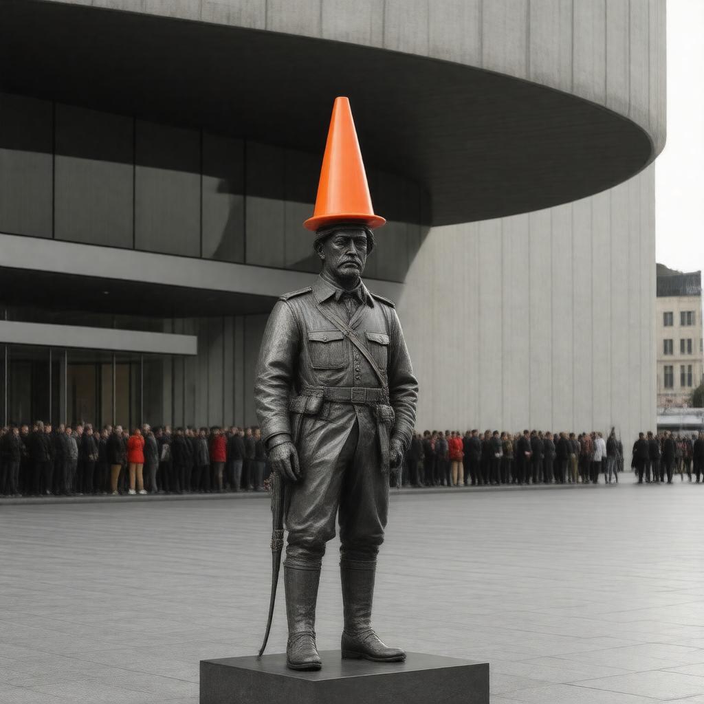 AI-created image of Duke of Wellington statue