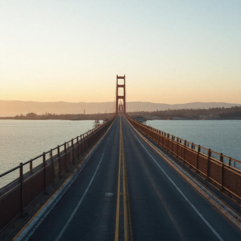 AI-created image of Dumbarton Bridge