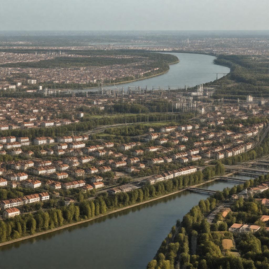 AI-created image of Dunaújváros, Hungary
