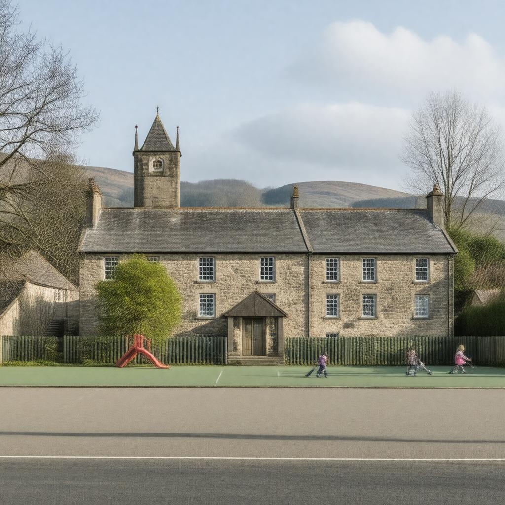 Click to view larger image AI-created image of Dunblane Primary School