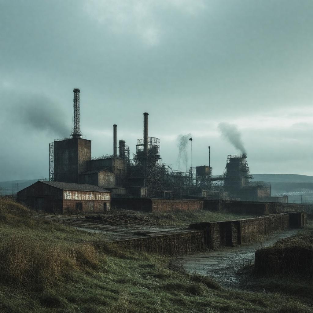 Click to view larger image AI-created image of Dundee Steelworks