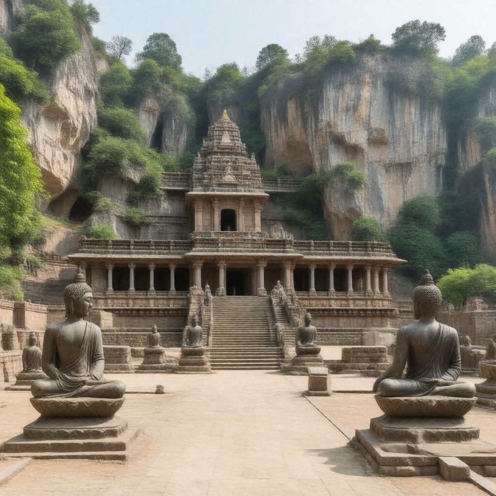 AI-created image of Dungeshwari Cave Temples