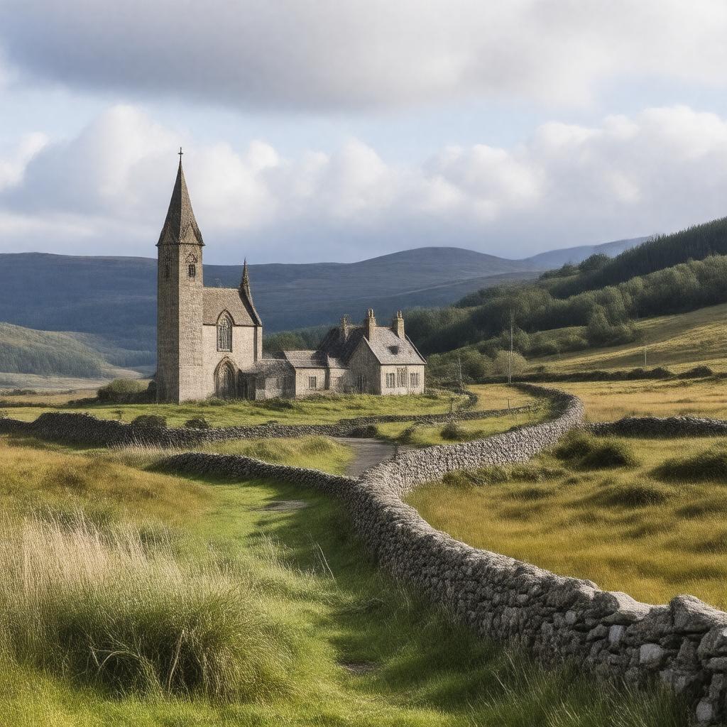 AI-created image of Dunglass, East Lothian, Scotland