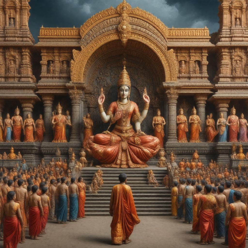 AI-created image of Durga Puja