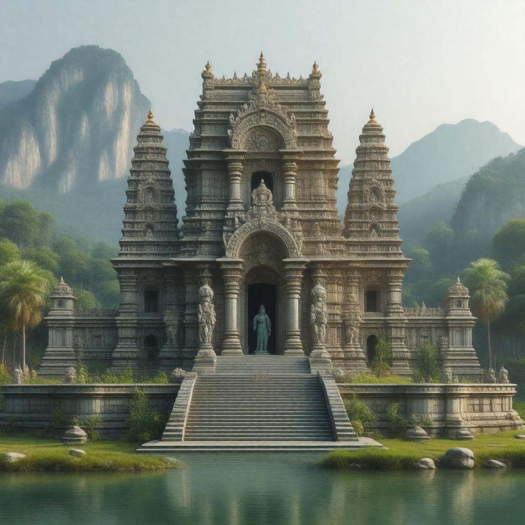 AI-created image of Durga Temple