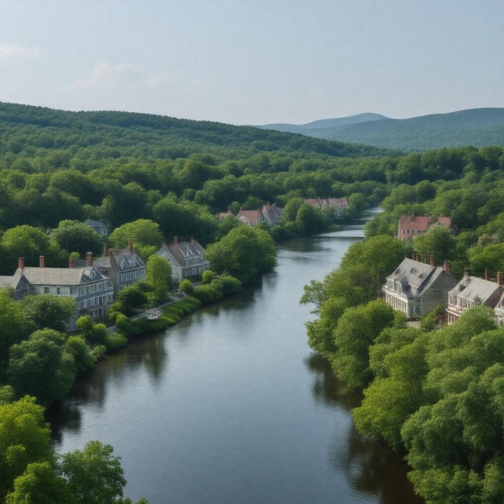 AI-created image of Durham, New Hampshire