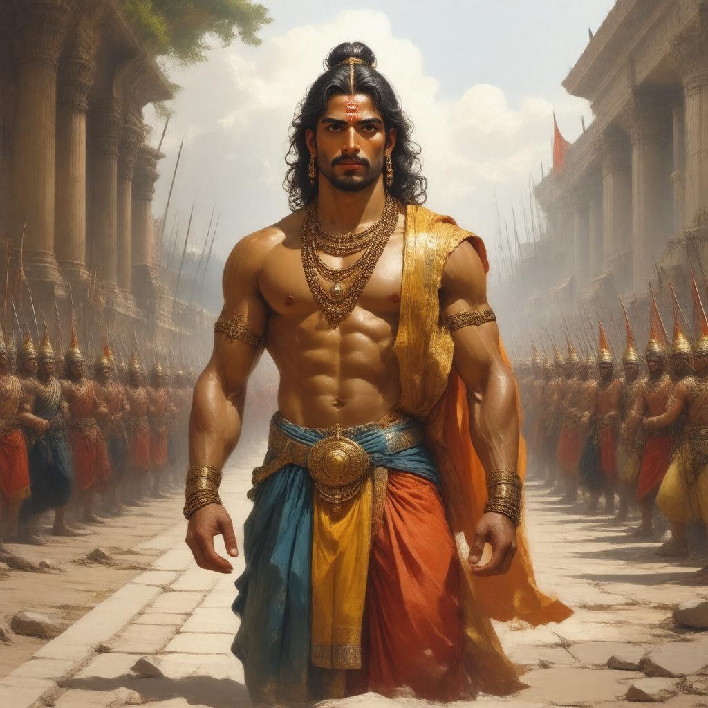 AI-created image of Dushasana