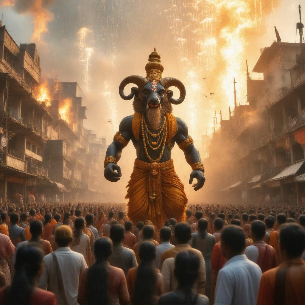AI-created image of Dussehra