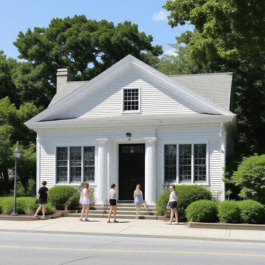 Click to view larger image AI-created image of Duxbury Free Library