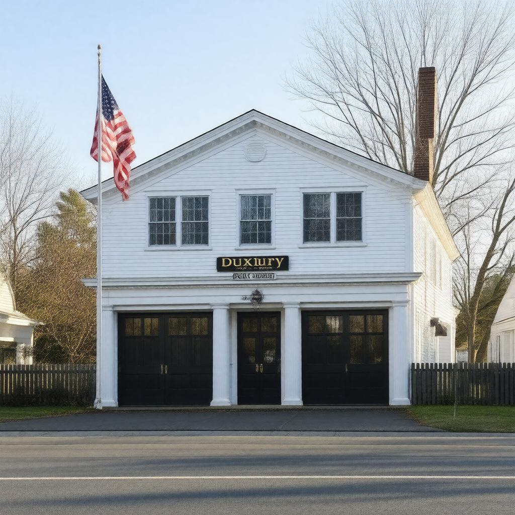 Click to view larger image AI-created image of Duxbury Police Department