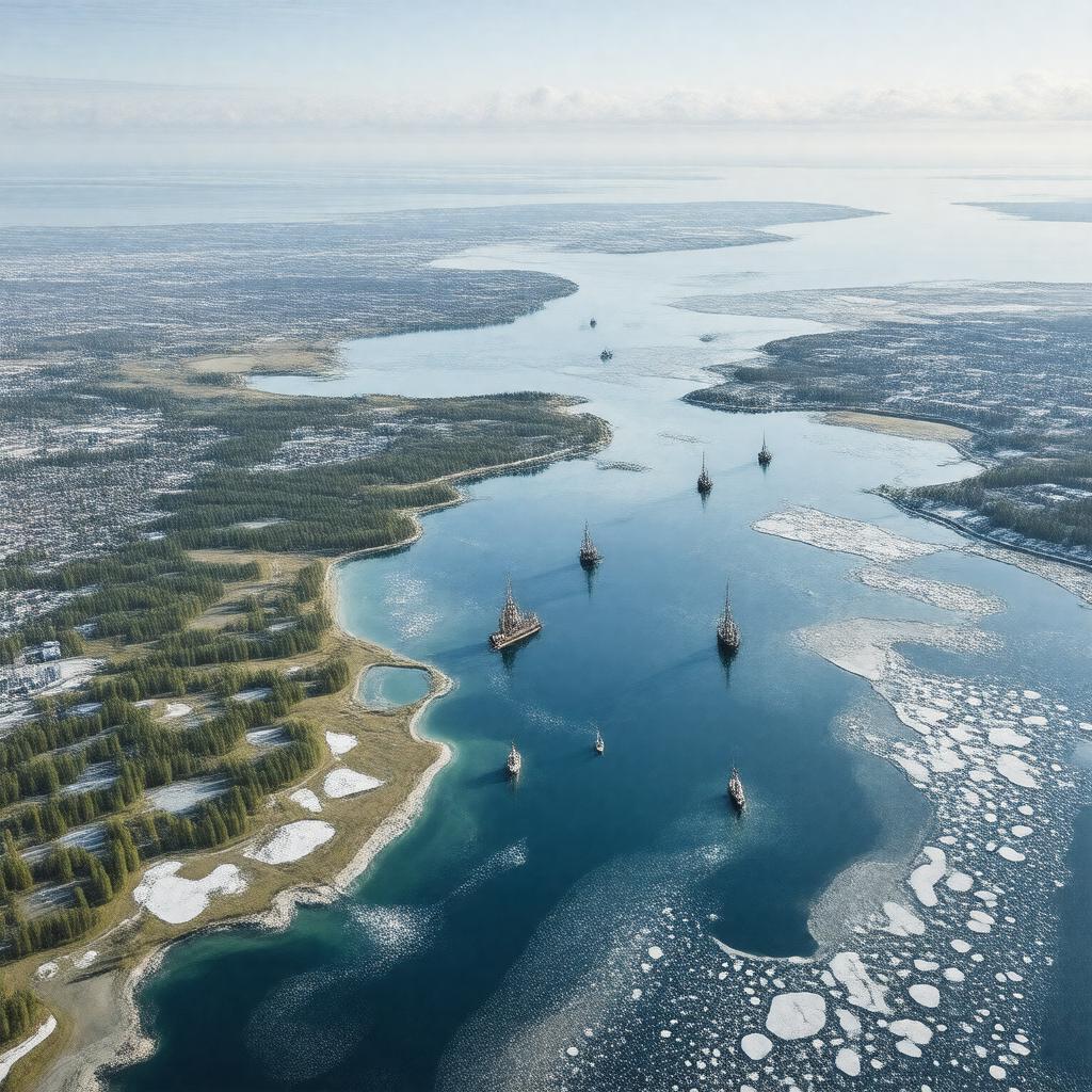 Click to view larger image AI-created image of Dvina Bay