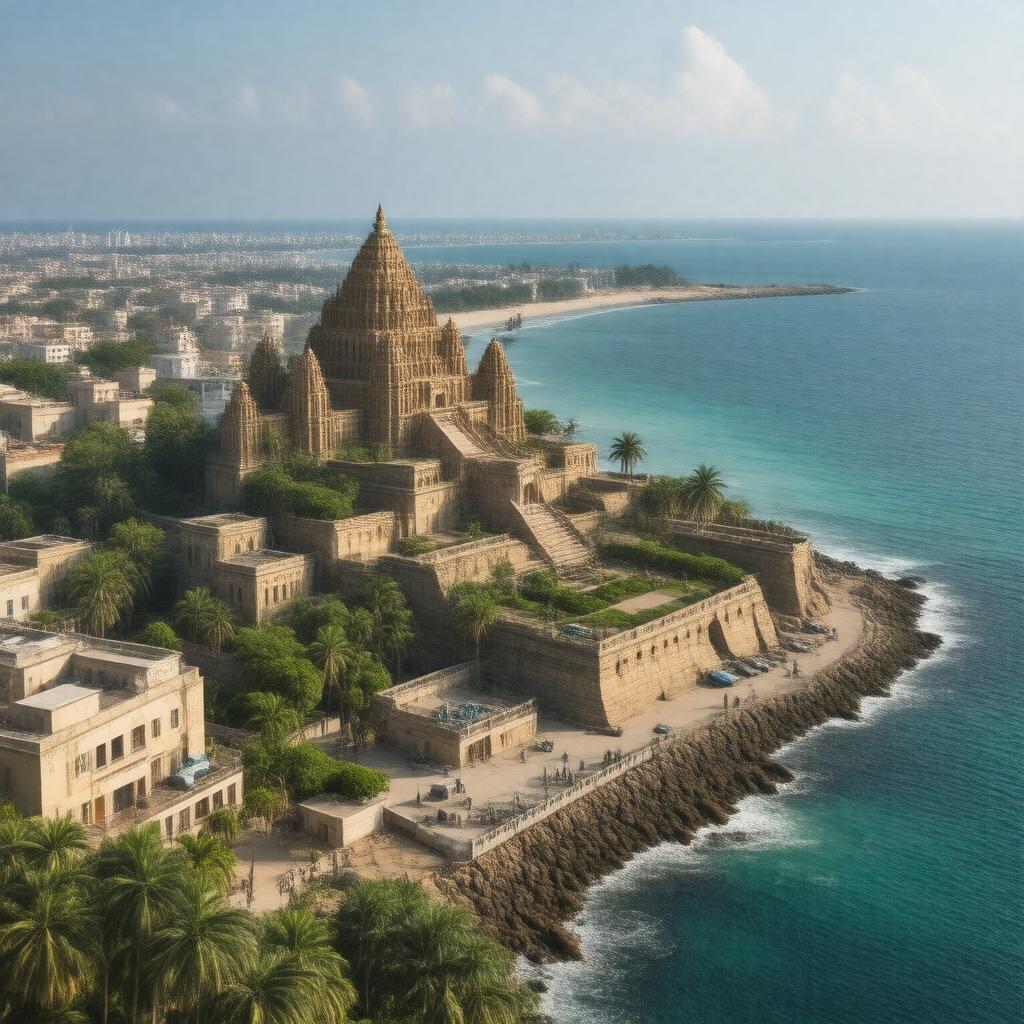 AI-created image of Dwarka