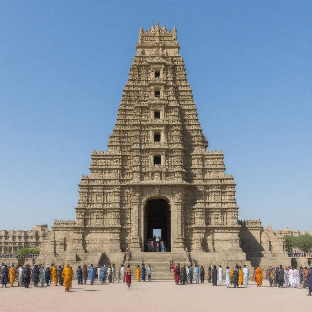 AI-created image of Dwarkadhish Temple