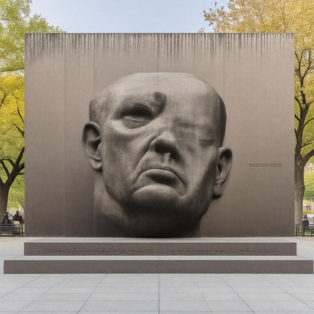 Click to view larger image AI-created image of Dwight D. Eisenhower Memorial