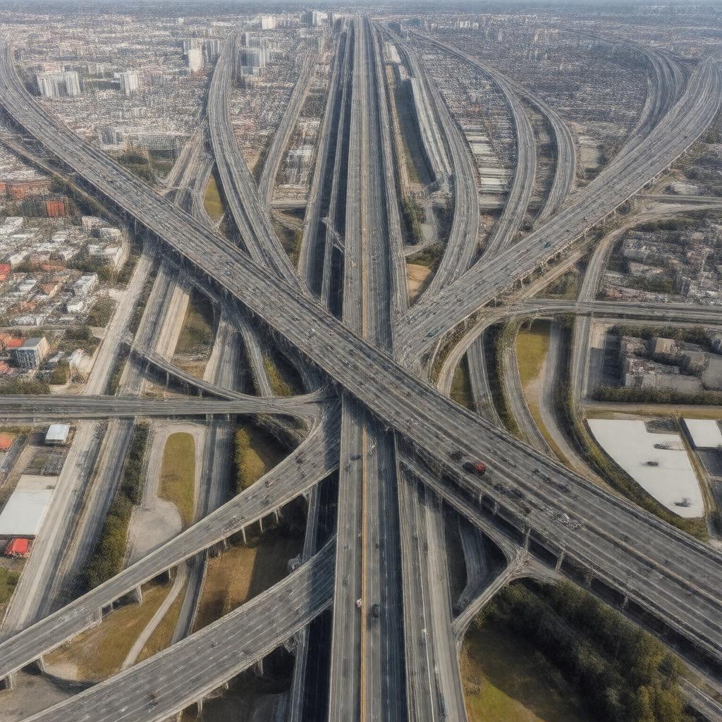 AI-created image of Dwight D. Eisenhower National System of Interstate and Defense Highways