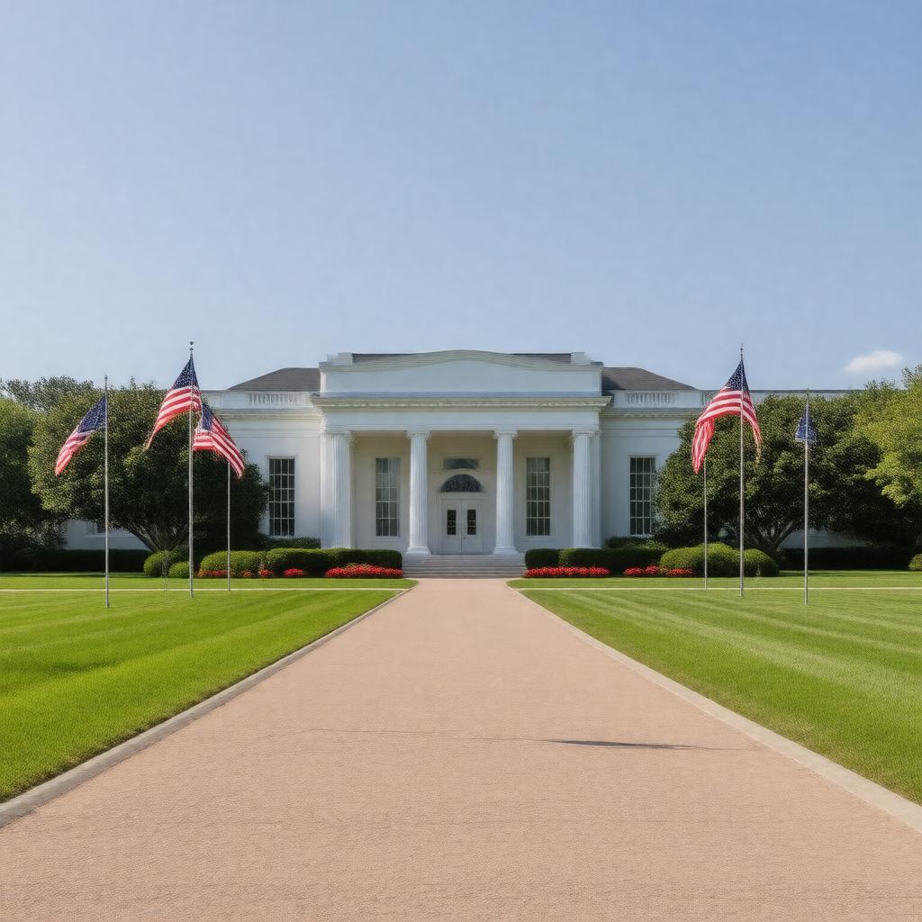 Click to view larger image AI-created image of Dwight D. Eisenhower Presidential Museum