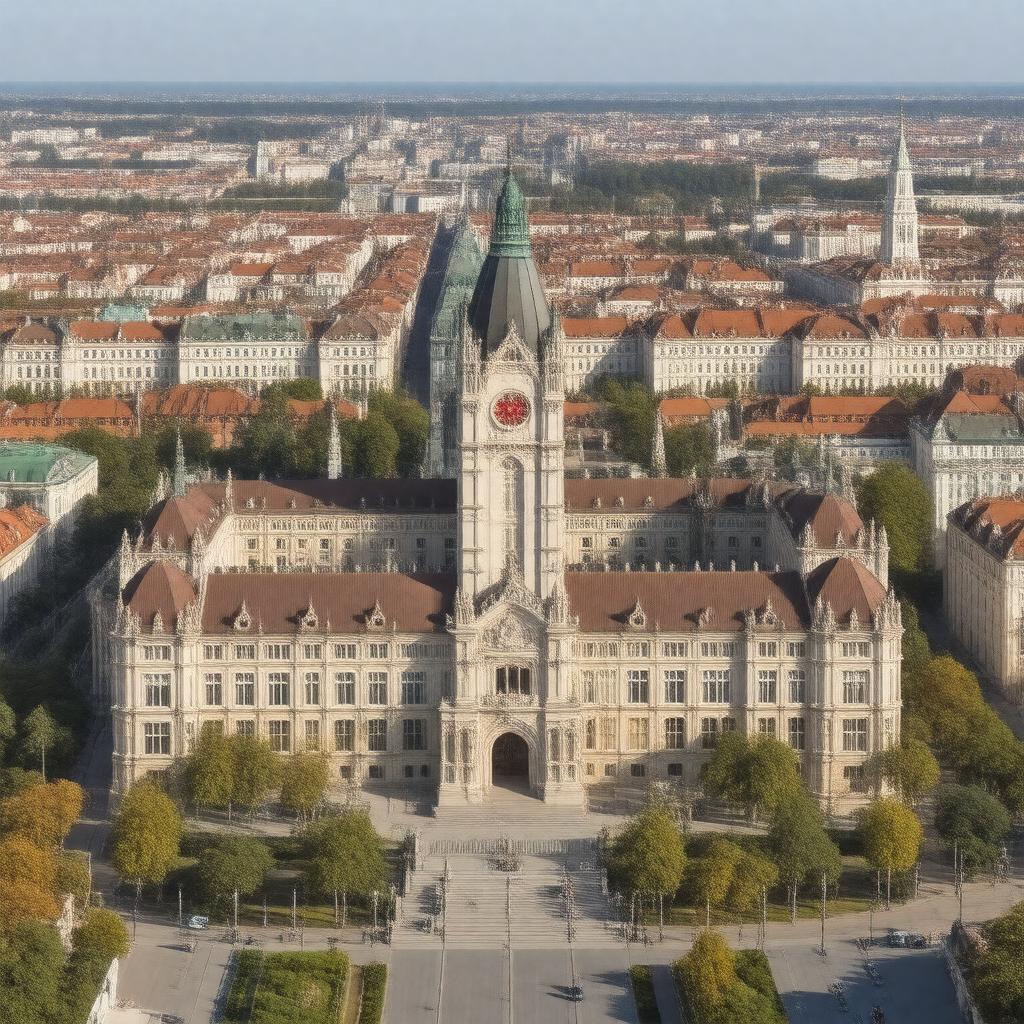 AI-created image of Eötvös Loránd University