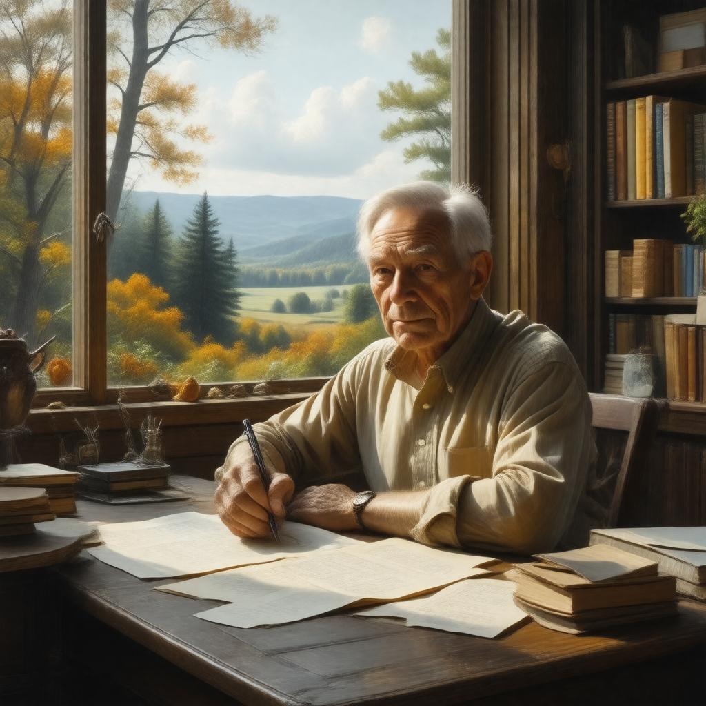 AI-created image of E.B. White