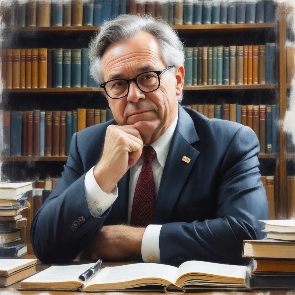 AI-created image of E.J. Dionne