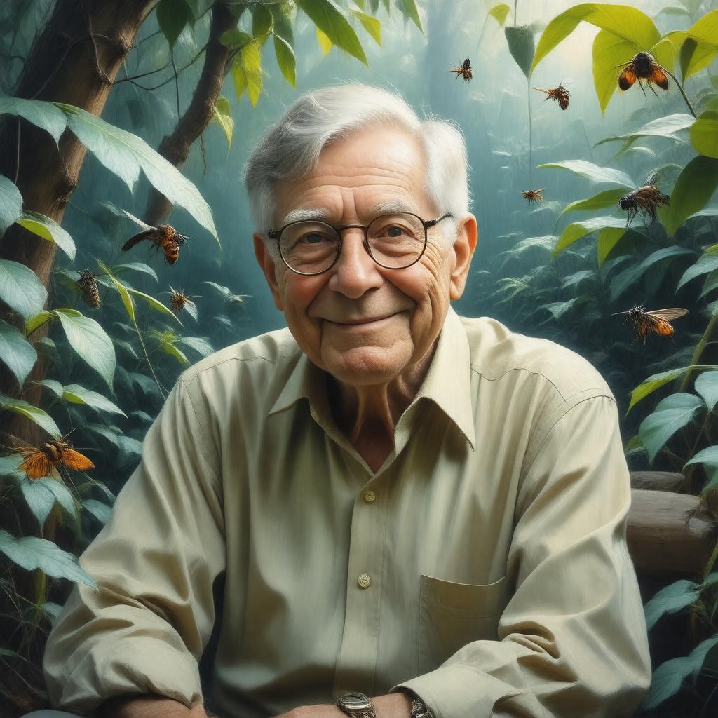 AI-created image of E.O. Wilson