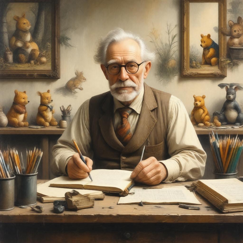 AI-created image of E. H. Shepard