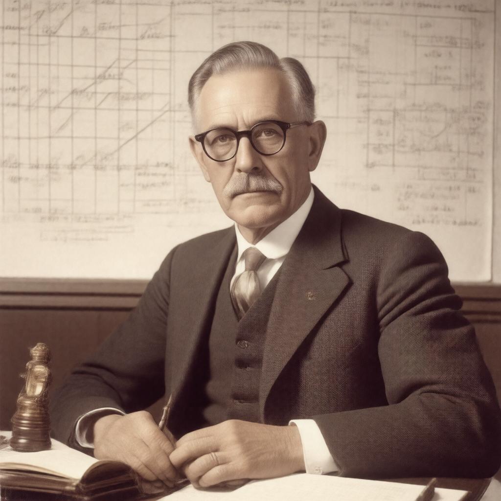 AI-created image of E. J. G. Pitman