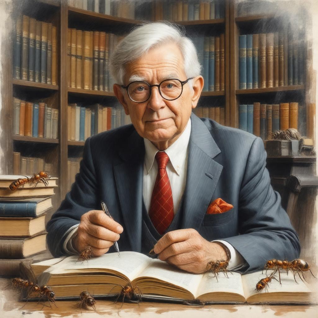 AI-created image of E. O. Wilson