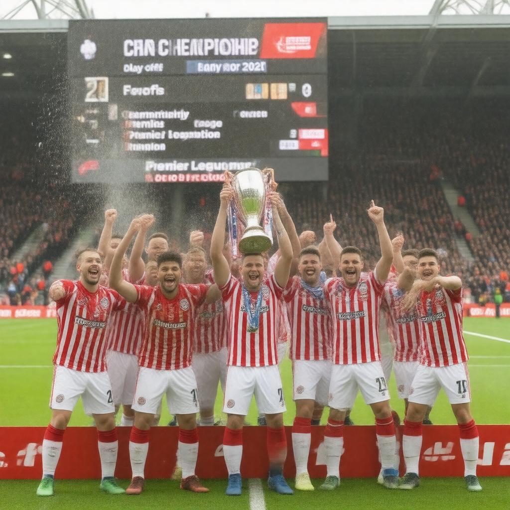 AI-created image of EFL Championship play-offs winner (2021)