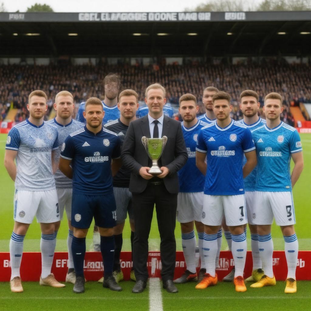 AI-created image of EFL League One Team of the Season 2018–19