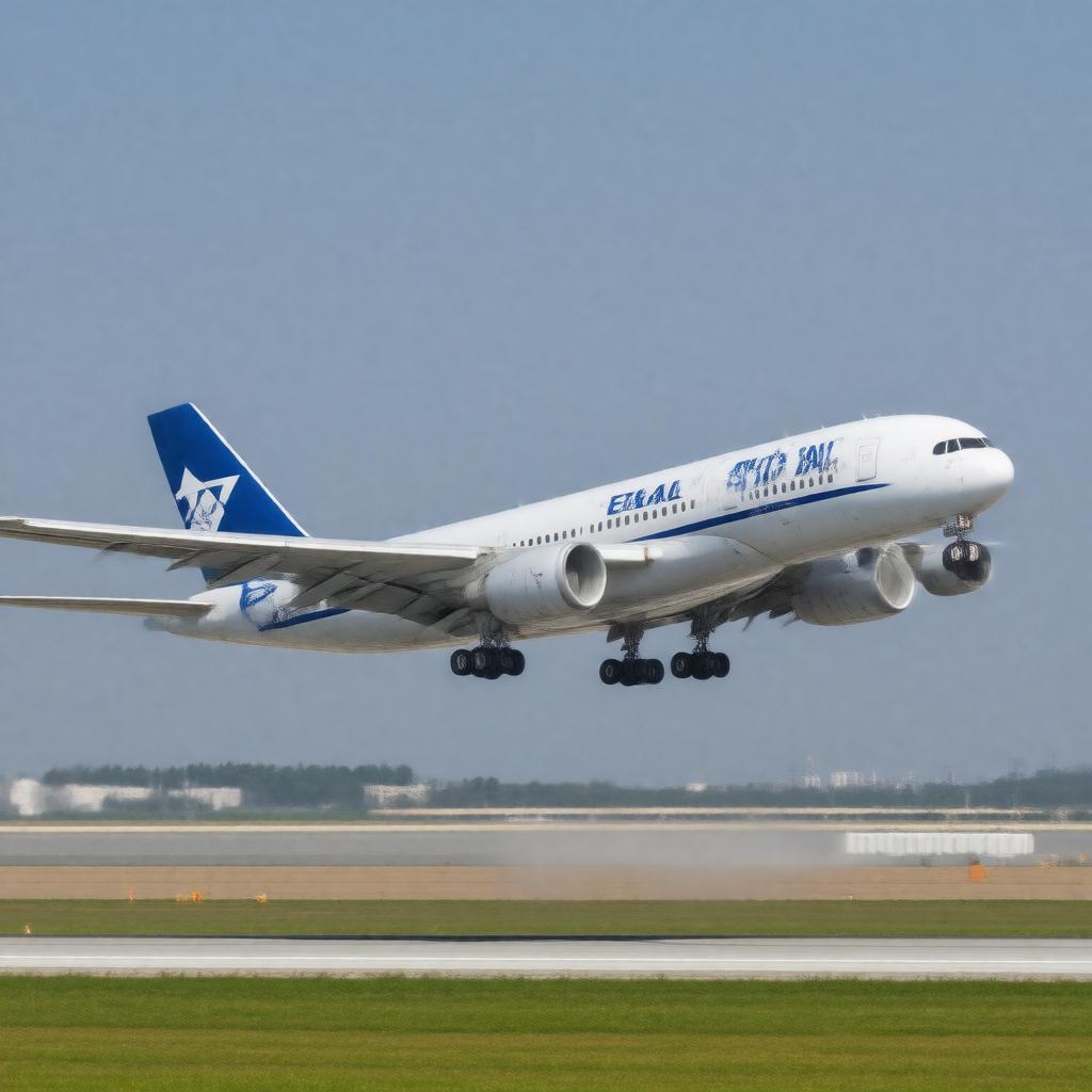 AI-created image of EL AL Israel Airlines
