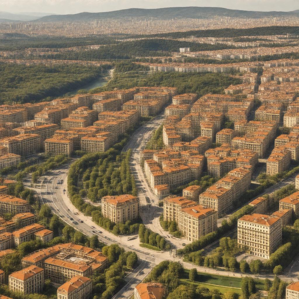 AI-created image of EUR district