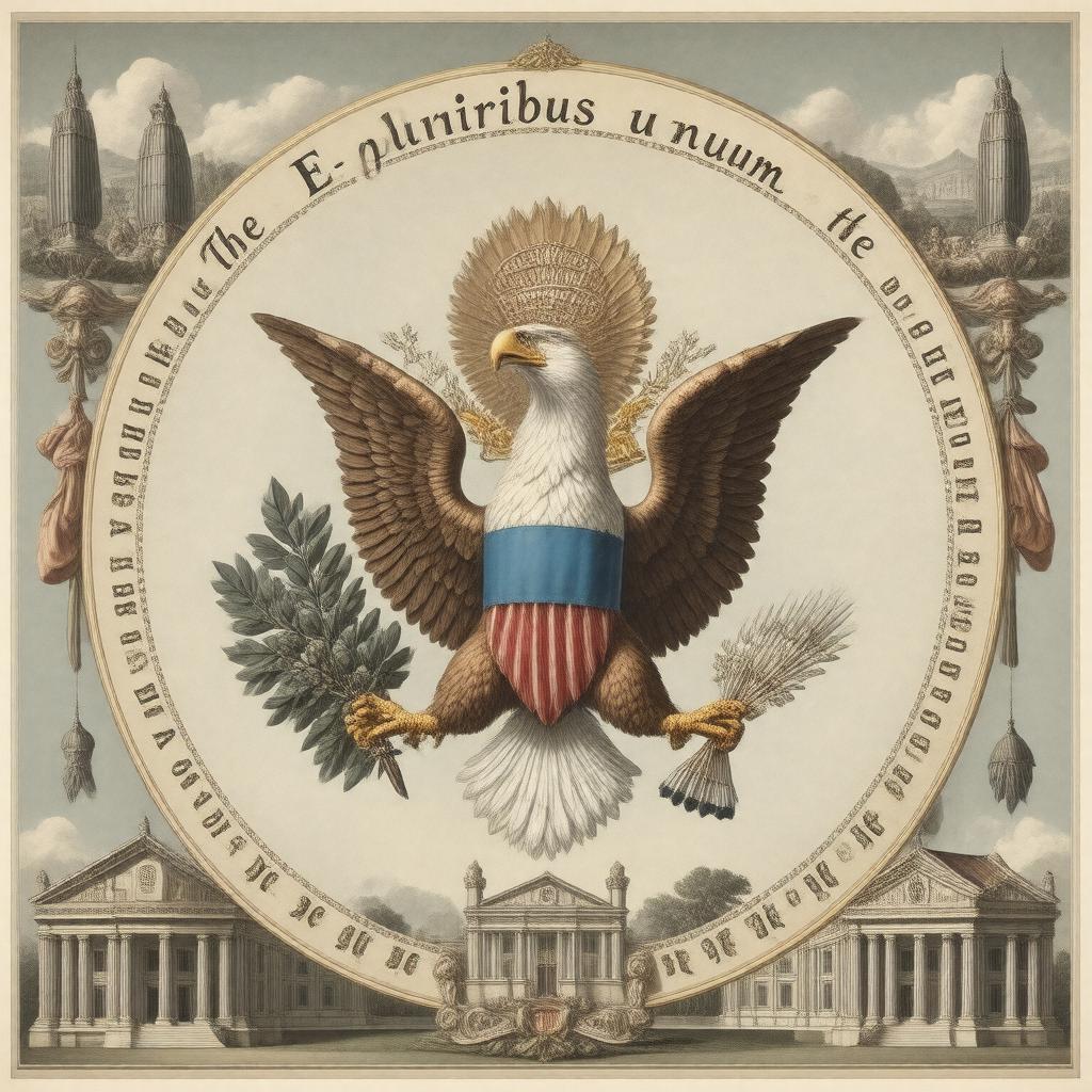 Click to view larger image AI-created image of E pluribus unum