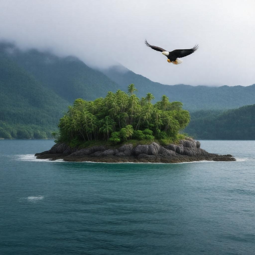 AI-created image of Eagle Island