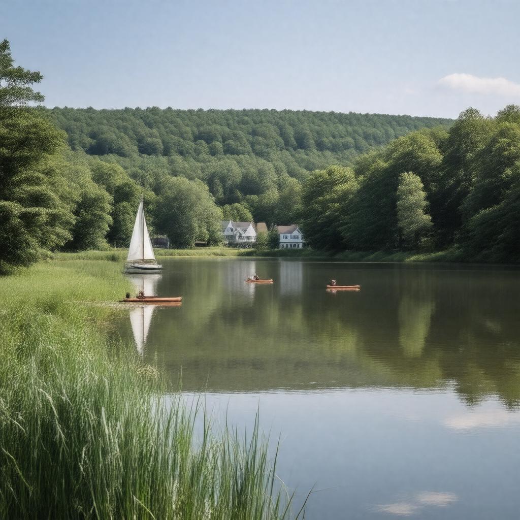 AI-created image of Eagle Pond