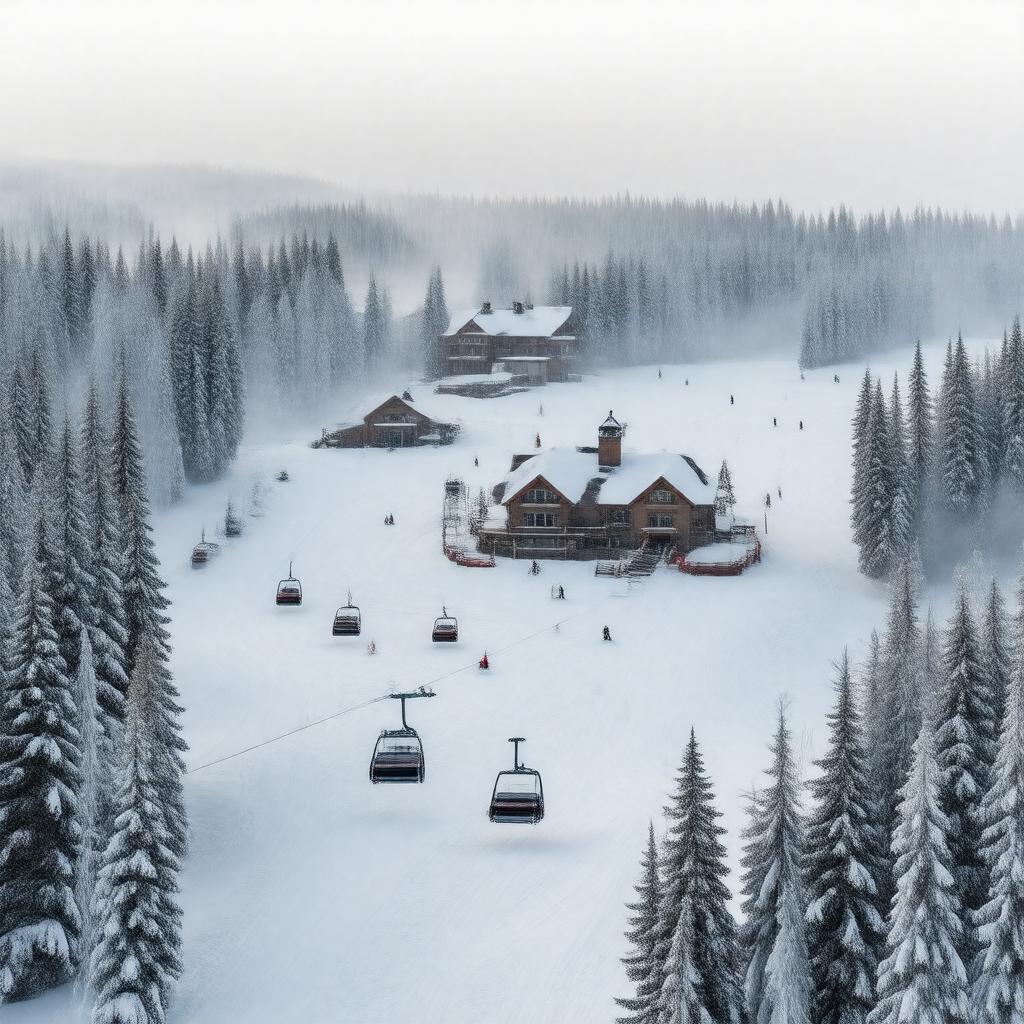 AI-created image of Eaglecrest Ski Area