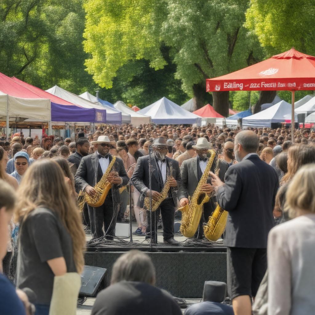 AI-created image of Ealing Jazz Festival