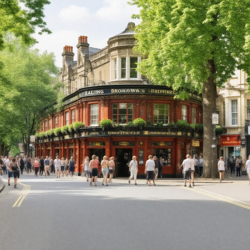 AI-created image of Ealing, London, England
