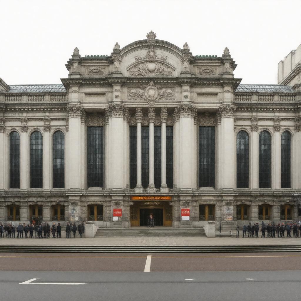 Click to view larger image AI-created image of Earls Court Exhibition Centre