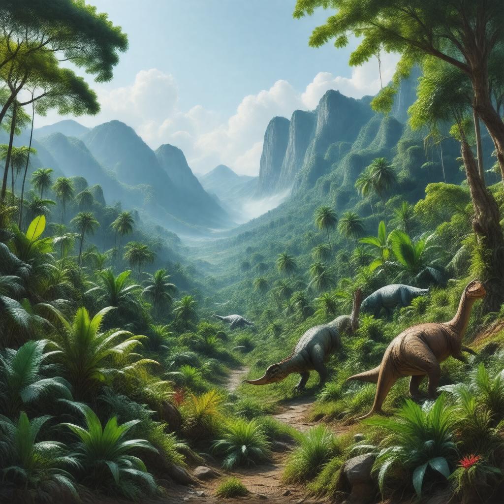 Click to view larger image AI-created image of Early Cretaceous