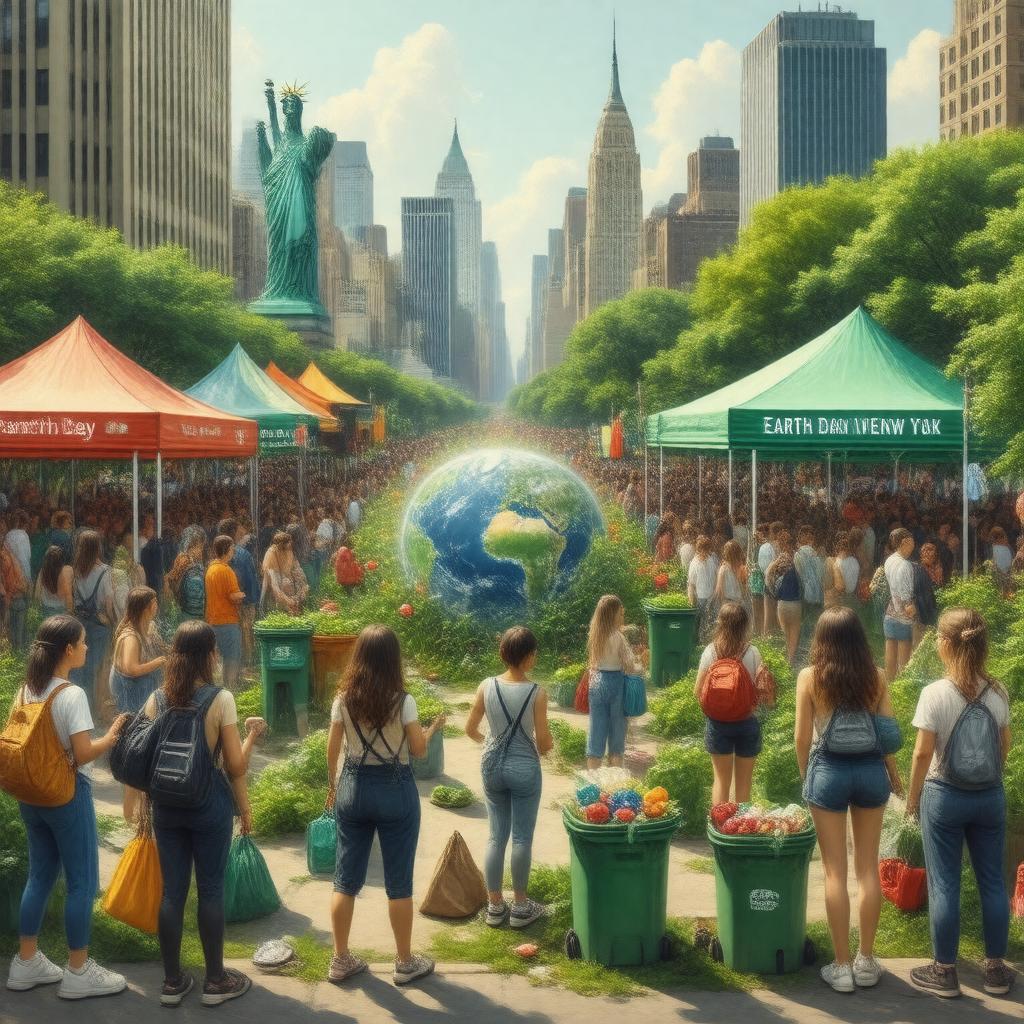 Click to view larger image AI-created image of Earth Day New York
