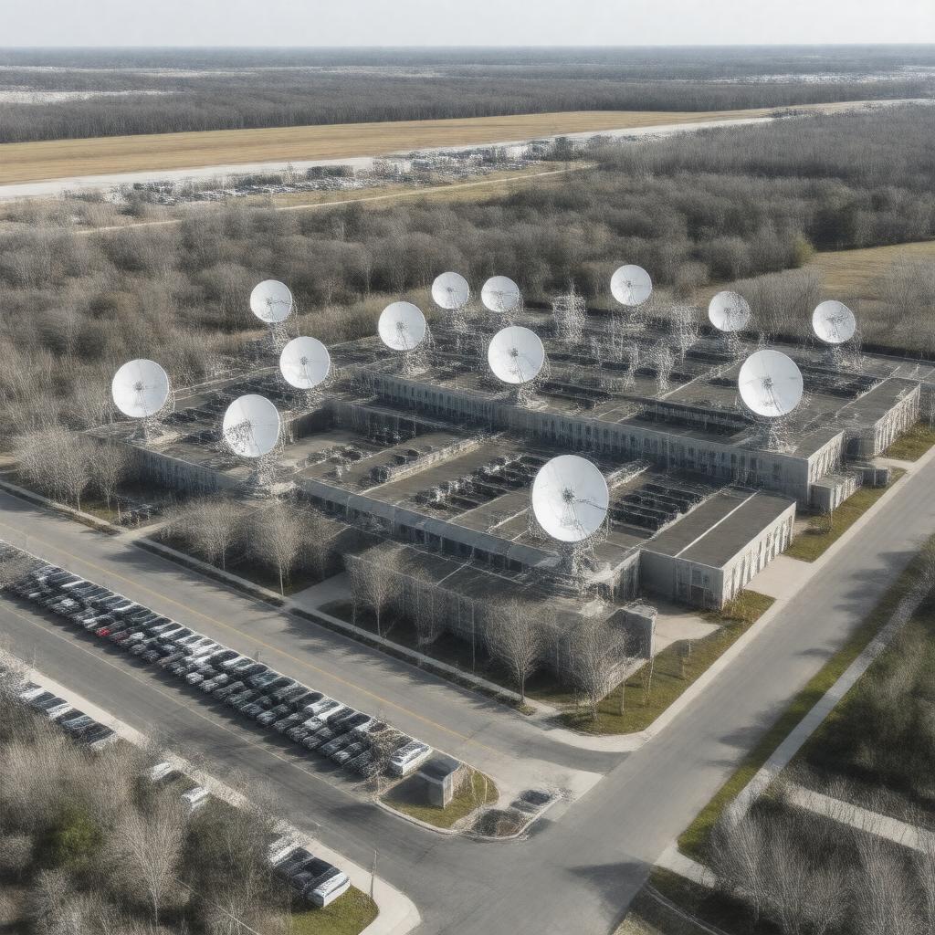 Click to view larger image AI-created image of Earth Resources Observation and Science Center