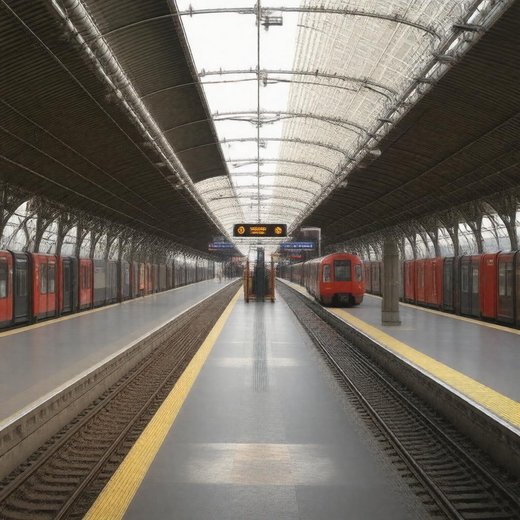 AI-created image of East Acton station