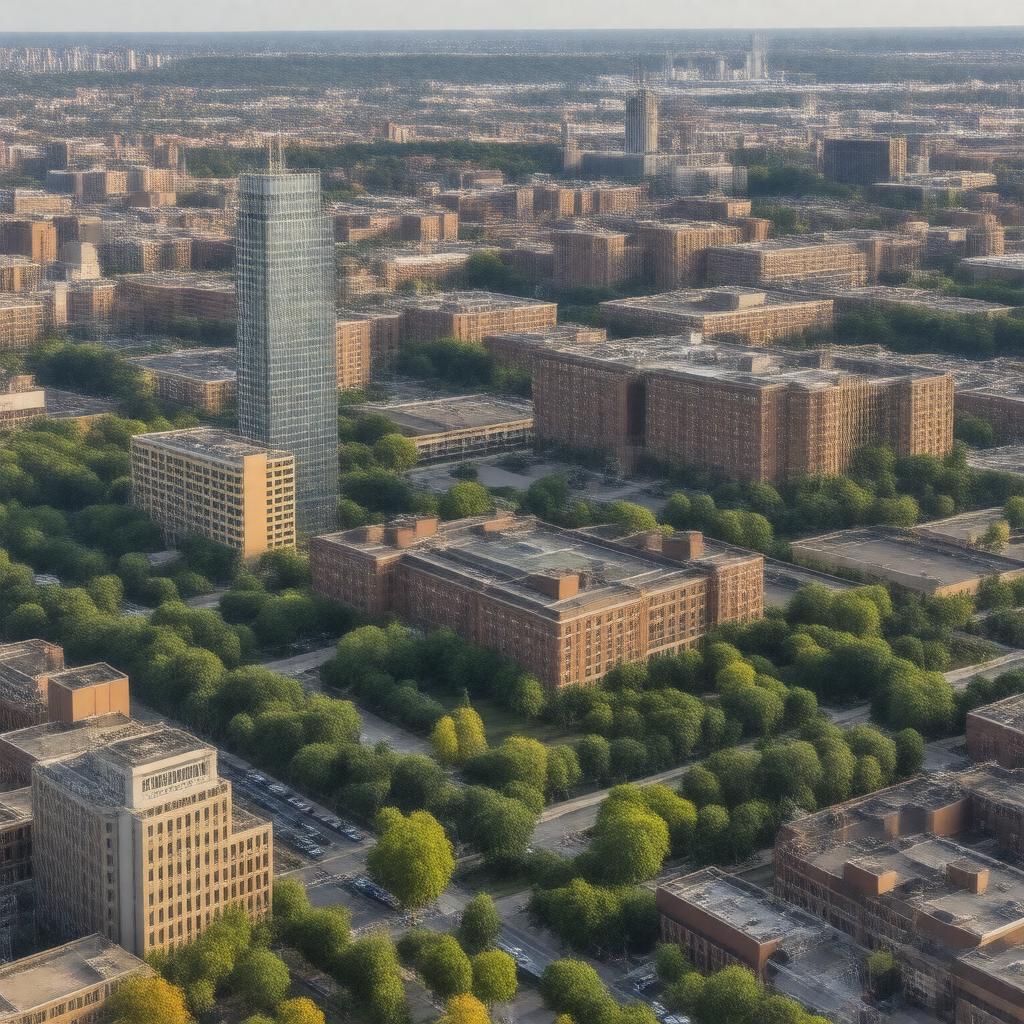 AI-created image of East Baltimore Campus
