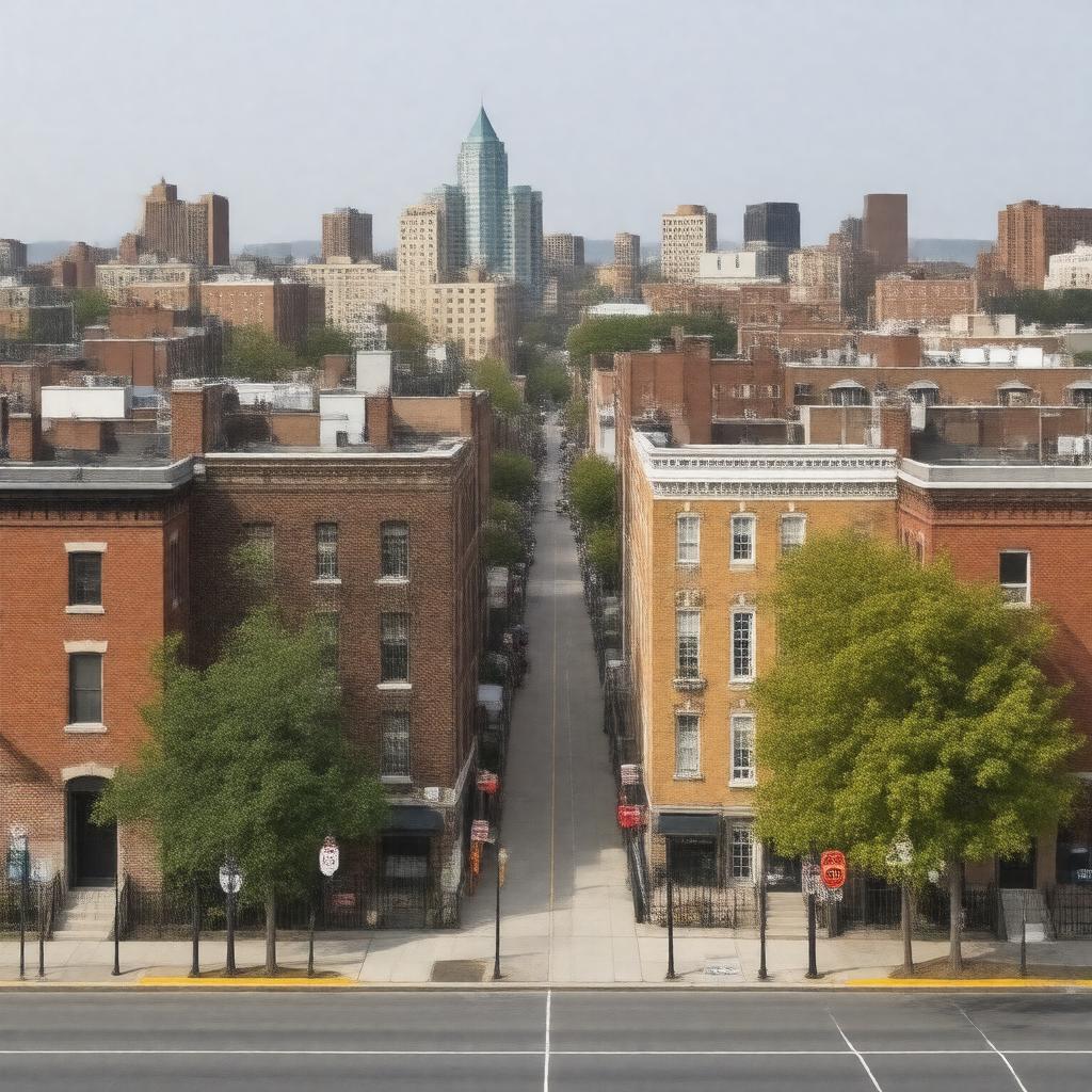 AI-created image of East Baltimore